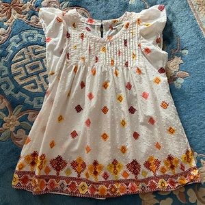 LOFT ruffle-sleeve top